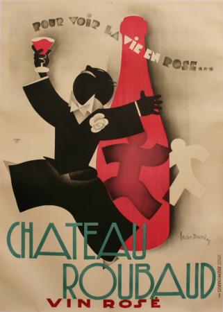  Affiche Ancienne Originale Château Roubaud vin rosé Par Léon Dupin - 11931519811940.jpg
