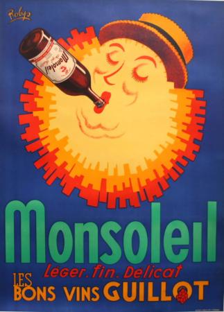  Affiche Ancienne Originale Monsoleil, vins Guillot Par Roby's - 1193153449990.jpg