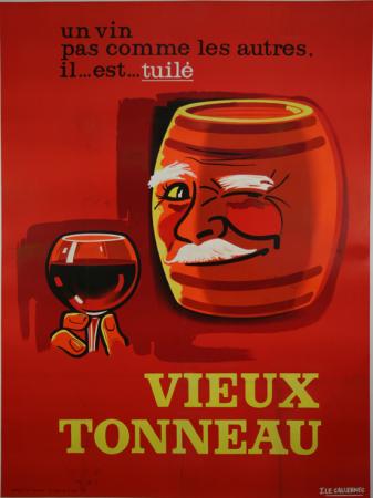  Affiche Ancienne Originale Vieux tonneau Par J. Le Callenec - 1193153512166.jpg