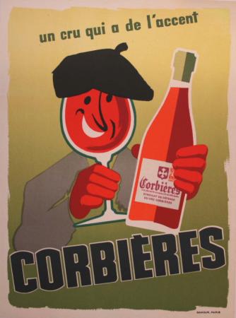  Affiche Ancienne Originale Corbières Par Anonyme - 1193153674485.jpg