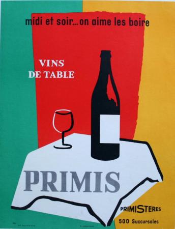  Affiche Ancienne Originale Vins de table Primis Par O. Z. - 11931540641979.jpg