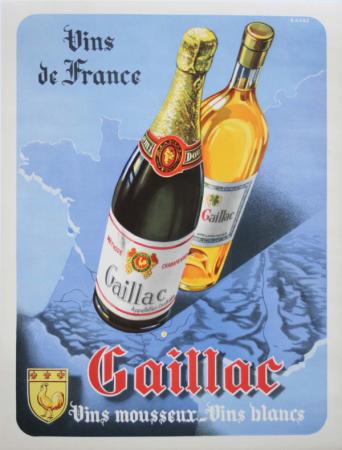  Affiche Ancienne Originale Vins de France Gaillac Par Anonyme - 11931551501683.jpg