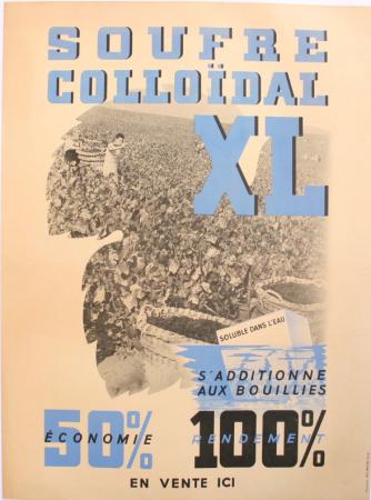  Affiche Ancienne Originale Soufre Colloïdal XL Par Anonyme - 11931558471195.jpg