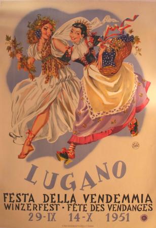  Affiche Ancienne Originale Festa della Vendemmia Par Esbe - 11932245141101.jpg