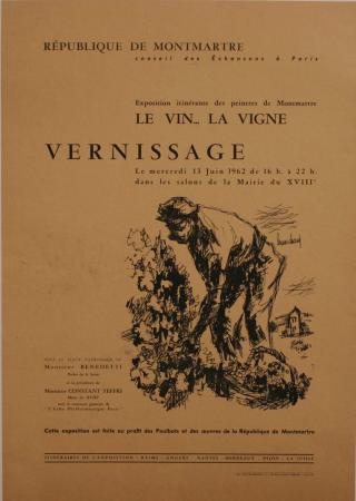  Affiche Ancienne Originale Le vin, la vigne Par Lemarchand - 11932245631209.jpg