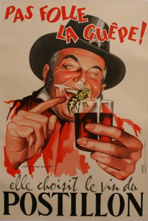  Affiche Ancienne Originale Le vin du Postillon Par Jeff de Wulf - 11932246911941.jpg