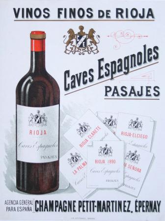  Affiche Ancienne Originale Vinos Finos de Rioja Par Anonyme - 11932247431322.jpg