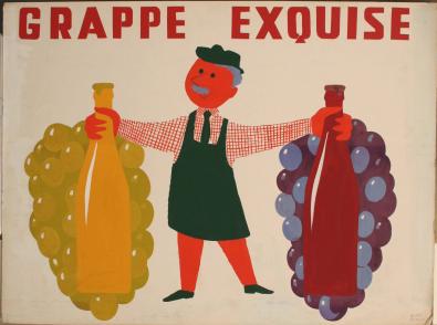  Affiche Ancienne Originale Grappe exquise Par André Roland - 119322483851.jpg