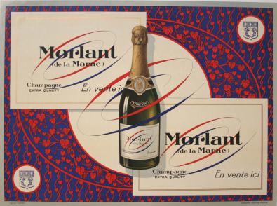 Affiche Ancienne Originale Champagne Morlant Par Anonyme, d'après Virtel - 1193225014754.jpg