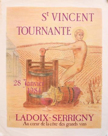  Affiche Ancienne Originale Saint Vincent Ladoix Serrigny Par R. Rémond - 1193225303339.jpg