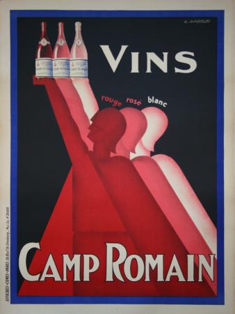  Affiche Ancienne Originale Vins Camp Romain Par L. Gadoud - 1229360095590.jpg