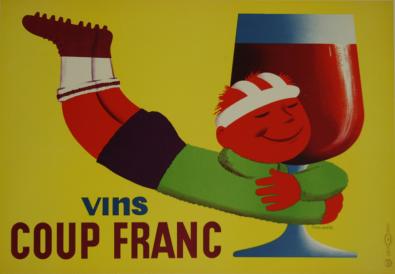  Affiche Ancienne Originale Vins coupe Franc Par Saint Genies - 1229360161338.jpg
