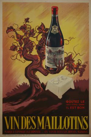  Affiche Ancienne Originale Vin des maillotins Par André Ducré - 12293605121795.jpg