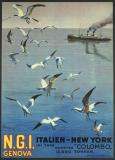 Affiche Ancienne Originale N°152 - NGI Genova- New York - 14012068091.jpg