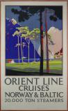 Affiche Ancienne Originale Orient Line Cruises Norway & Baltic - 14344736861829.jpg