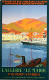 Affiche Ancienne Originale Cie Navigation Mixte, Algérie Maroc, Port-Vendres - 14344738551535.jpg