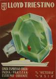 Affiche Ancienne Originale lloyd Triestino - Linea Italia India Pakistan - 14344740551243.jpg