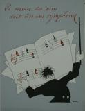 Affiche Ancienne Originale 14. Le service des vins doit être une Symphonie - 12898261841831.jpg