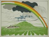 Affiche Ancienne Originale 21. Village sous un Arc-en-ciel - 12898264831664.jpg