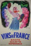  Affiche Ancienne Originale Vins de france Santé Gaieté Espérance - 14331529071389.jpg