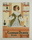 Affiche Ancienne Originale Champagne Delbeck, Reims - 14331725021004.jpg