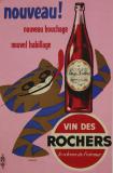 Affiche Ancienne Originale Vin des Rochers, le velours de l'estomac - 14335147191529.jpg