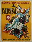 Affiche Ancienne Originale Grand vin de table Caussa - 14335802781647.jpg