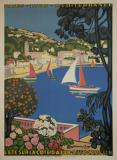  Affiche Ancienne Originale L'été sur la Côte d'Azur - 13536869851006.jpg