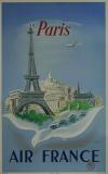  Affiche Ancienne Originale Air France - Paris - 1353687091139.jpg