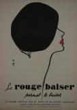 Affiche Ancienne Originale Rouge Baiser Permet le baiser - 1257435823787.jpg