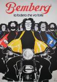Affiche Ancienne Originale Bemberg - Motards - 1257436744656.jpg