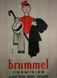  Affiche Ancienne Originale Brummel Chemisier - 1257436767323.jpg