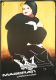 Affiche Ancienne Originale Maserati - Jaune - 1257437444923.jpg
