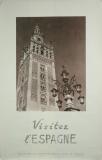  Affiche Ancienne Originale Visitez l'Espagne, Sevilla( la Giralda) - 1448555687442.jpg