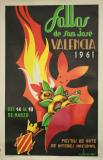 Affiche Ancienne Originale Fallas de San José, Valencia 1961 - 14485572391144.jpg