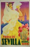 Affiche Ancienne Originale Feria de Sevilla, abril 1955 - 14485572601278.jpg