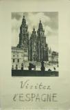 Affiche Ancienne Originale Visitez l'Espagne,Santiago de Compostela - 14485573501365.jpg