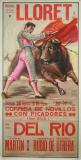 Affiche Ancienne Originale Lloret de Mar, corrida de Novillos, Don Pedro Del - 1448557494279.jpg