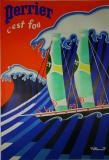  Affiche Ancienne Originale Perrier - Vagues - 14337669161649.jpg