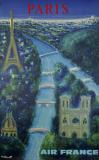 Affiche Ancienne Originale Air France - Paris - 1433774478298.jpg