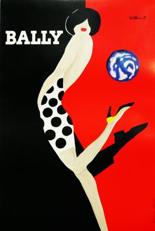  Affiche Ancienne Originale Bally - Ballon Par Bernard Villemot - 14337603431736.jpg