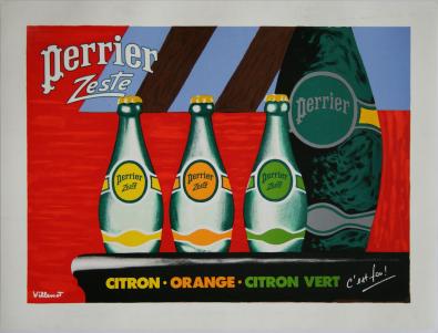  Affiche Ancienne Originale Perrier Zeste Par Bernard Villemot - 1433766941864.jpg