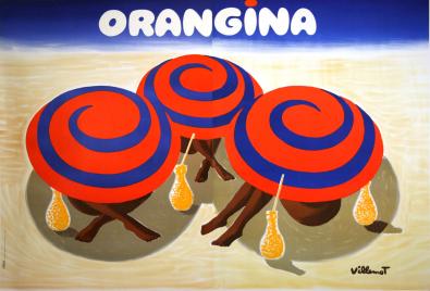  Affiche Ancienne Originale Orangina Parasol Par Bernard Villemot - 1433767174156.jpg