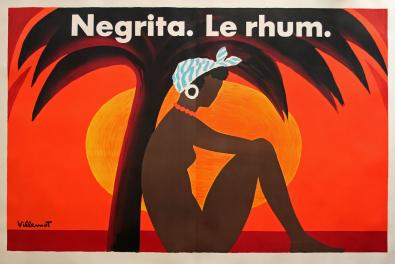  Affiche Ancienne Originale Negrita. Le Rhum. Par Bernard Villemot - 1433772073579.jpg