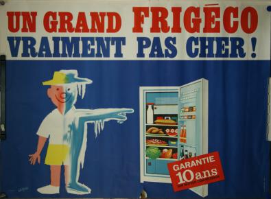  Affiche Ancienne Originale Un grand frigéco Par Savignac - 12947550031867.jpg