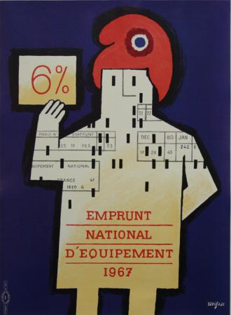  Affiche Ancienne Originale Emprunt National d'équipement Par Savignac - 12947550361766.jpg