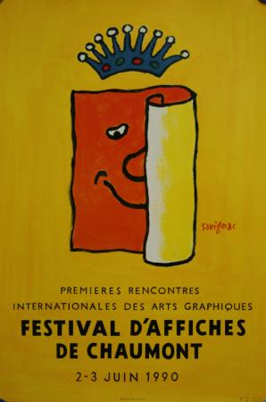  Affiche Ancienne Originale Festival d'affiches de Chaumont Par Savignac - 1294756535717.jpg
