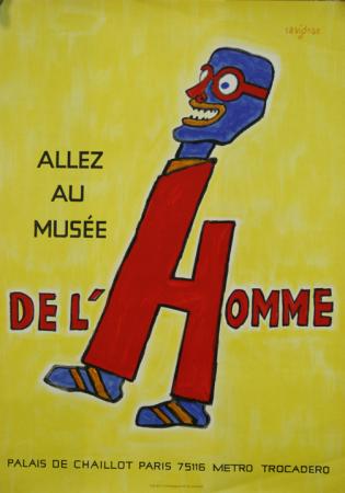  Affiche Ancienne Originale Musée de l'homme Par Savignac - 1294756558305.jpg
