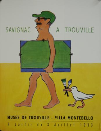  Affiche Ancienne Originale Savignac à Trouville Par Savignac - 1294756781460.jpg