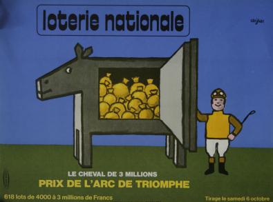  Affiche Ancienne Originale Loterie nationale Prix de l'arc de triomphe Par Savignac - 12947579331028.jpg